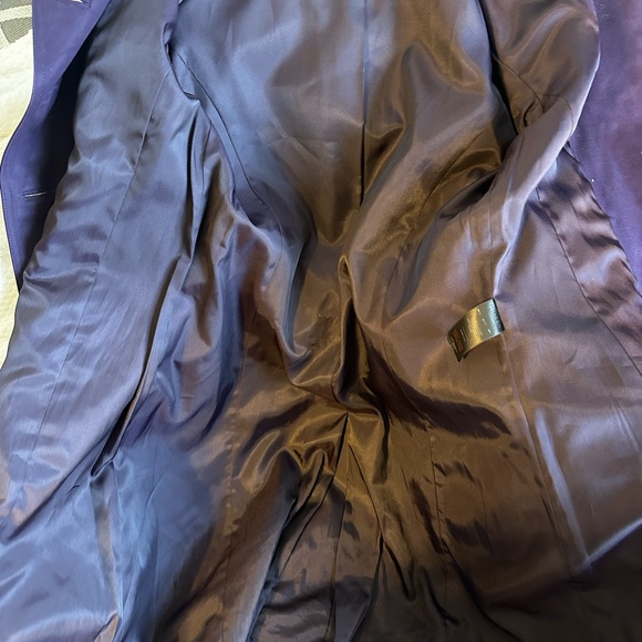 Hobbs London Saskia Purple Trench Coat Size US 6. Pre-owned. - Picture 12 of 14